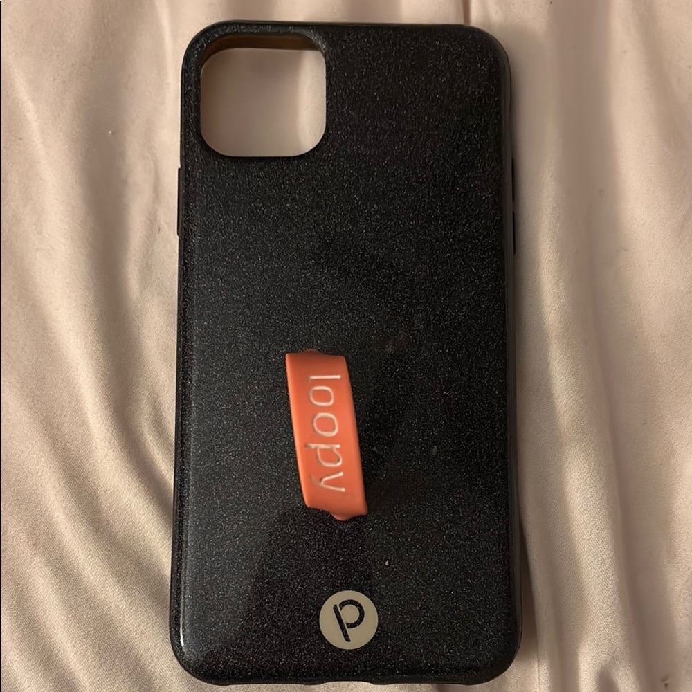 Loopy Case Black sparkly and pink loop Phone Case